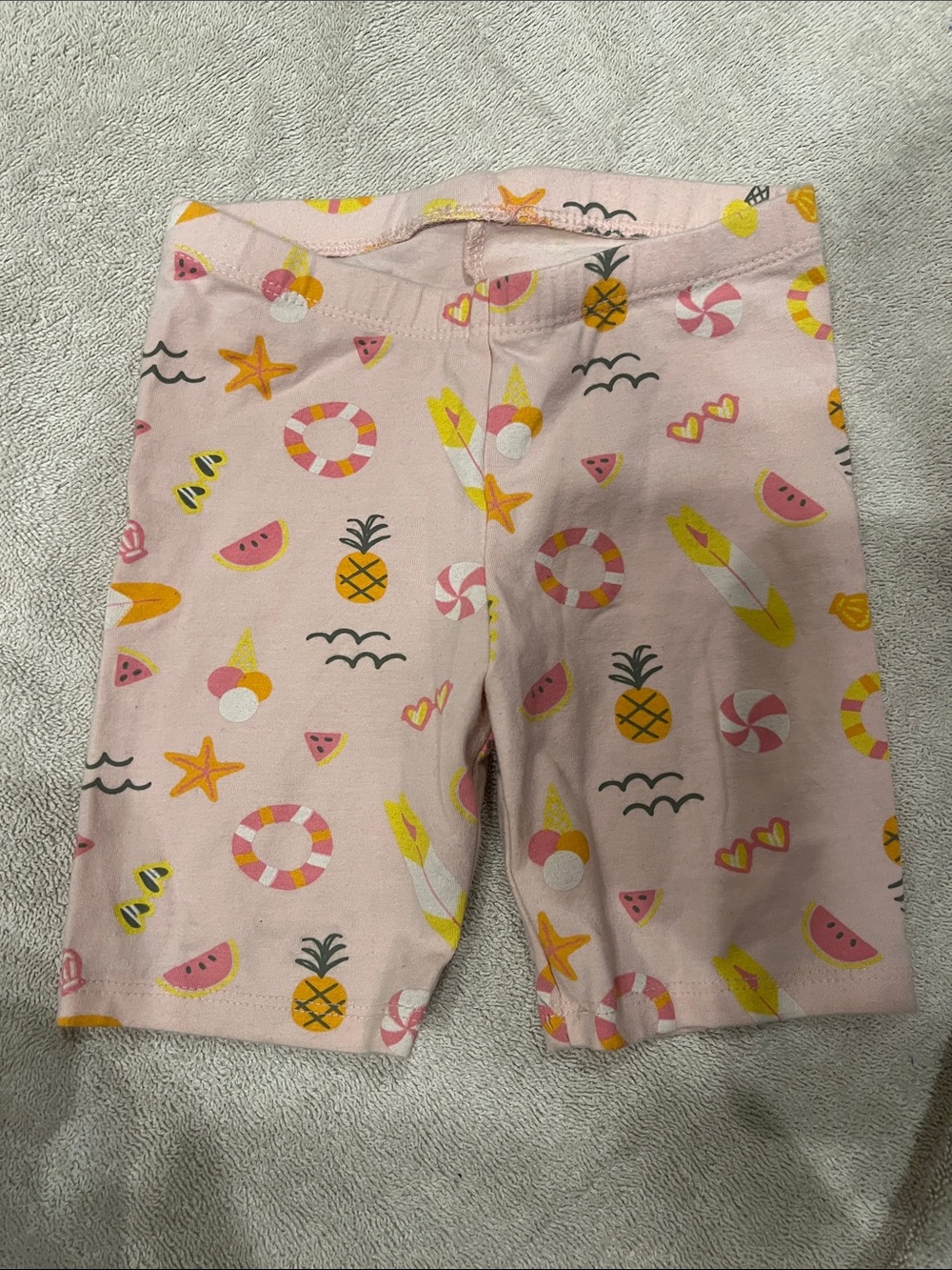 Cat & Jack Pink Tropical Motif Girls' Shorts